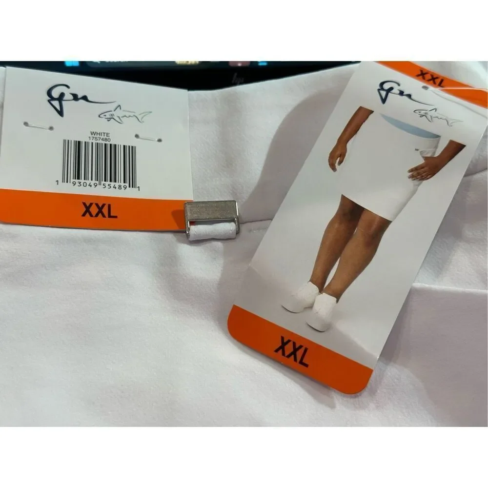 Greg Norman NWT size XXL white 4-Way Stretch Fabric Skort